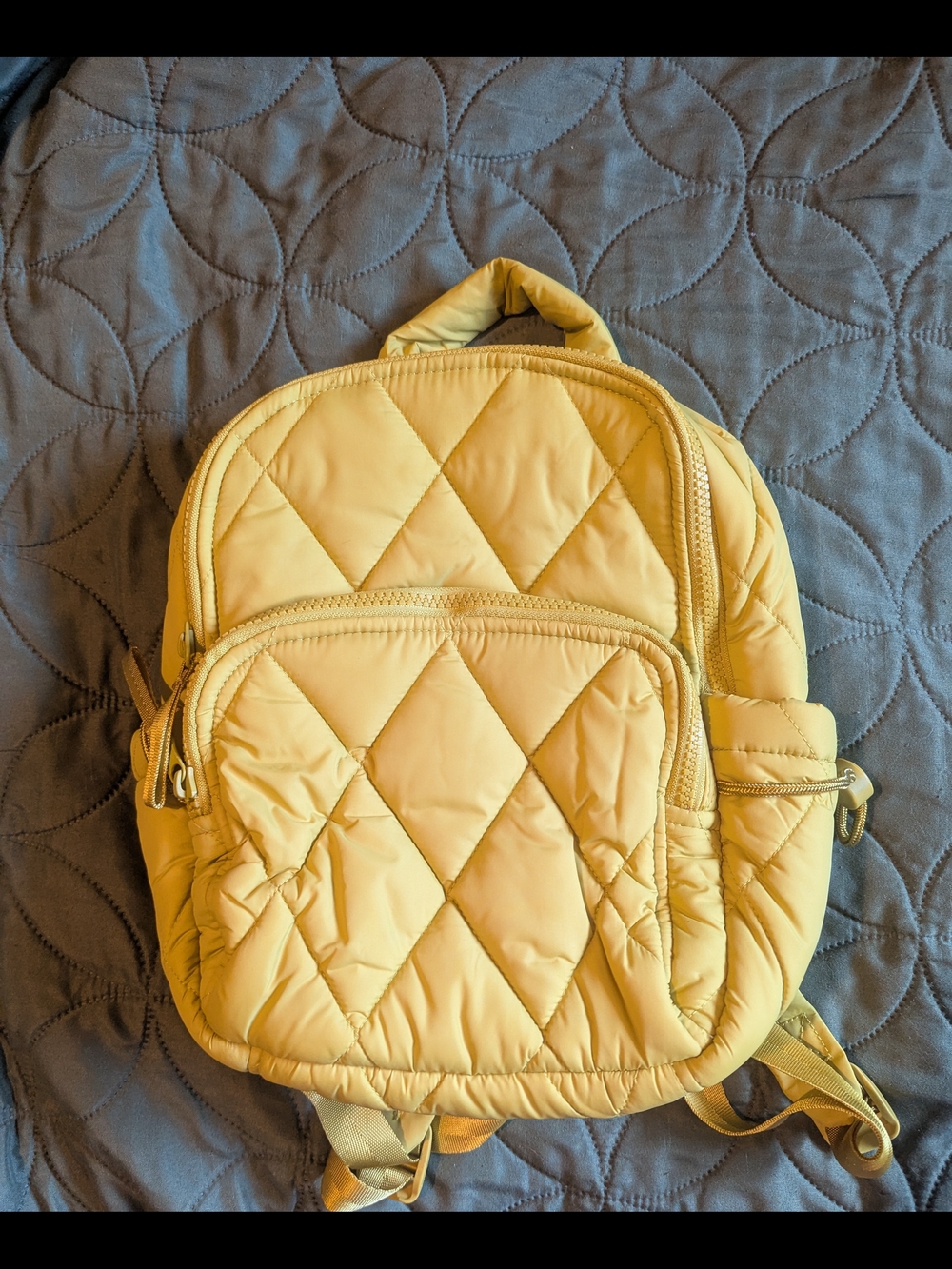 Vera Bradley Mustard Yellow Mini Backpack